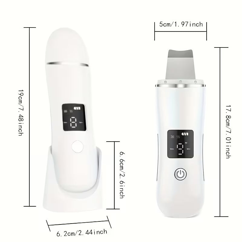 USB Rechargeable Portable Electric Facial Cleansing Brush - High Quality, Digital Display, Essential Tool for Deep Pore Cleansing, Makeup Removal, and Skincare - Suitable for All Skin Types, for At-Home Facial Care, Travel-Friendly Design