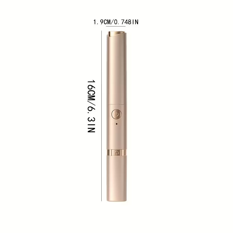 2-in-1 Multifunctional Heated Eyelash Curler, Electric Eyelash Eyebrow Trimmer, Ear and Nose Hair Shaver