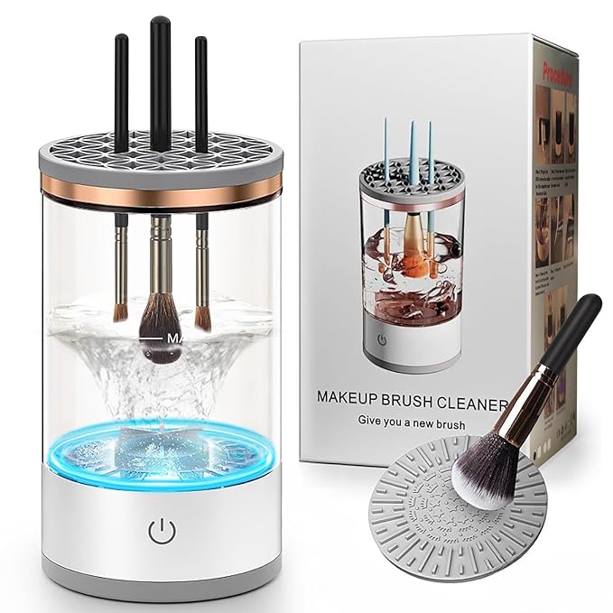 Electric Makeup Brush Cleaner - An effective cleaner for all brush types, maintains brush cleanliness and skin health
