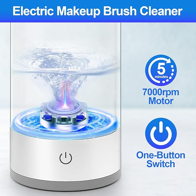Electric Makeup Brush Cleaner - An effective cleaner for all brush types, maintains brush cleanliness and skin health