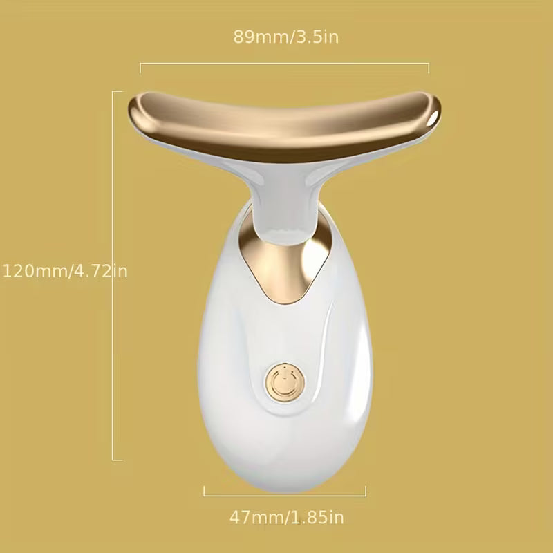 Home Electric Facial Beauty Device, Compact and Portable Vibrating Massager, Powered by AAA Batteries (Batteries Not Included), Can Be Used with Skincare Products